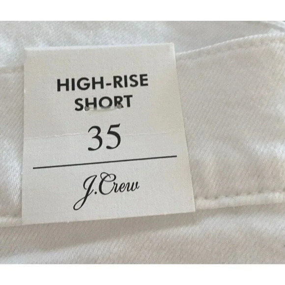 J. Crew High Rise Denim Short in White Size 35 style BF382 - Picture 4 of 8